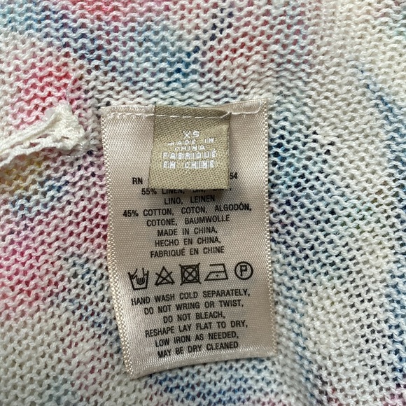 Anthropologie Knit & Knotted Fleur Des Champs Waterfall Front Floral Cardigan - Picture 9 of 10